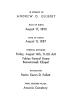 Funeral Card - Andrew O. Gilbert